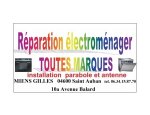 DEPANNAGE ELECTROMENAGER TOUTES MARQUES ET POSES ANTENNE Saint Auban